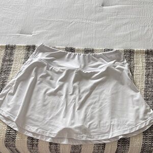 White Athletic Skirt